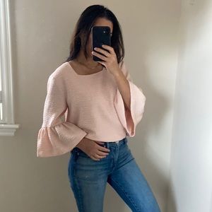 Calvin Klein bell sleeve top